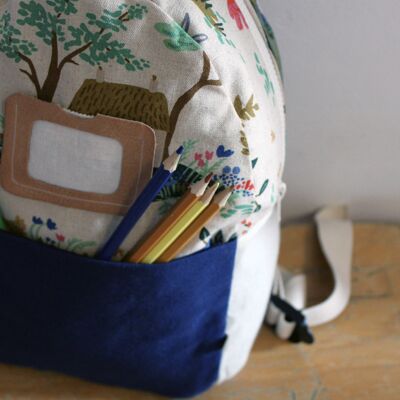 Children's backpack, handmade, customizable