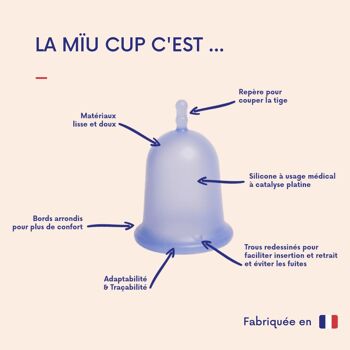 Menstrual cup - P'tite Minote flexible 18mL 6