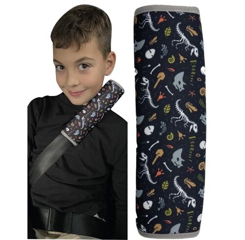 Buy wholesale 1x children's car seat belt padding with dinosaur dino  skeleton motif - seat belt padding for children and babies - ideal for any  car seat booster belt, children's bicycle trailer, airplane