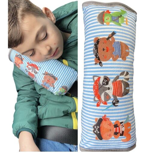 Buy wholesale Car sleeping pillow pirate animals motif for children girls  boys - machine washable - cuddly soft - car belt cushion, belt protector,  belt protection booster seat, car cushion, travel cushion, vacation