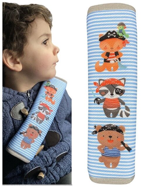 Buy wholesale 1x car seat belt protector with pirate animal motif - seat  belt padding for children and babies - ideal for every seat belt, booster  seat, children's bicycle trailer, airplane