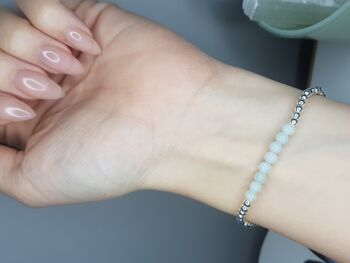 Bracelet Amazonite Dainty - Argent Sterling 4