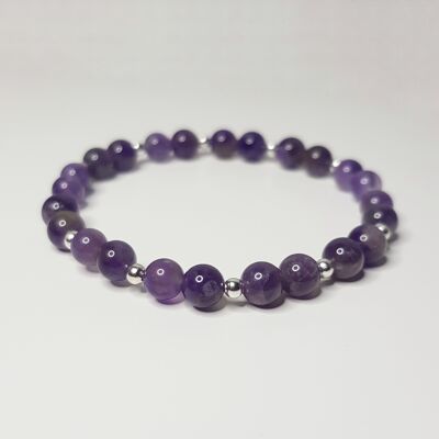 Amethyst Voll Armband - Sterling Silber