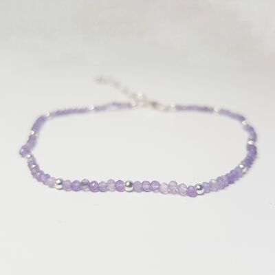 Amethyst anmutiges Armband - Sterling Silber