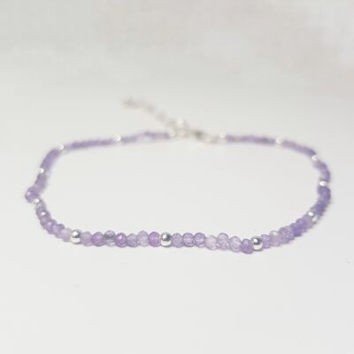 Amethyst Graceful Bracelet - Sterling Silver