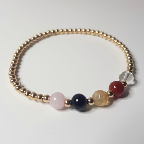 Aries - Zodiac Crystal Bracelet - Rose Gold Plated