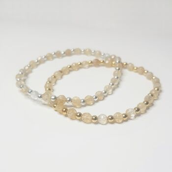 Bracelet Citrine Dainty - Gold Filled 1