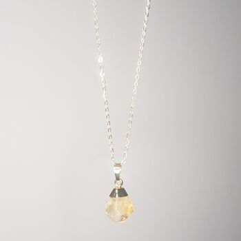 Collier surmonté d'or citrine 1