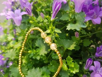 Bracelet Triple Cristal Citrine - Plaqué Or Rose 3