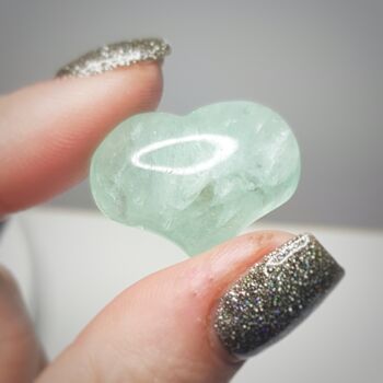 Coeur en cristal de fluorite 2
