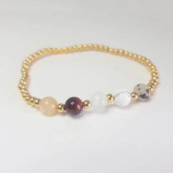 Gémeaux - Bracelet Cristal Zodiac - Gold Filled 4