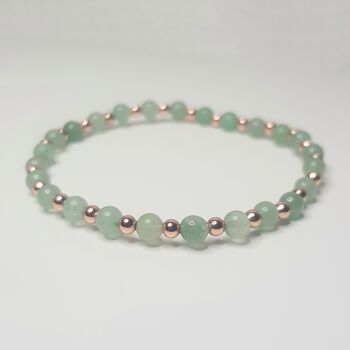 Bracelet Dainty Aventurine Verte - Argent Sterling 2