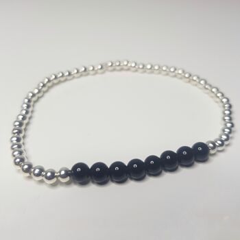 Bracelet Onyx Dainty - Argent Sterling 1