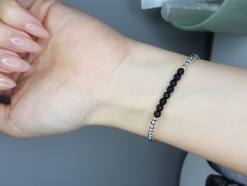 Bracelet Onyx Dainty - Argent Sterling 3