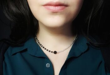 Collier Onyx Dainty - Argent Sterling 1