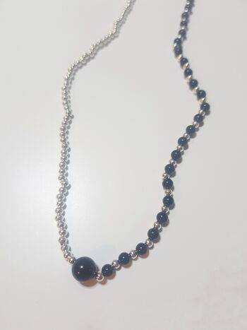 Collier Onyx Dainty - Argent Sterling 3
