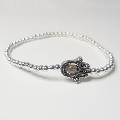 Pulsera Mano de Hamsa Labradorita