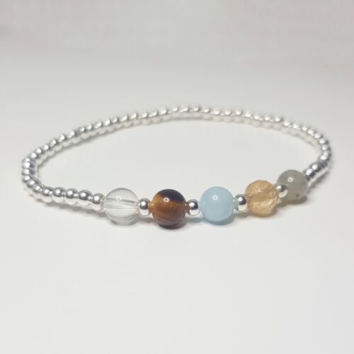 Libra - Zodiac Crystal Bracelet - Sterling Silver