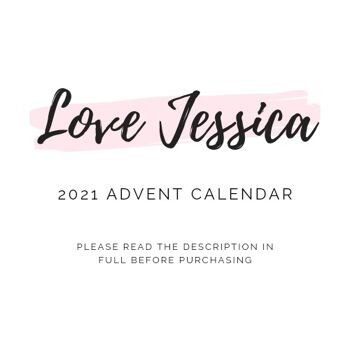 Calendrier de l'Avent Love Jessica 2021 - Plaqué Or 2