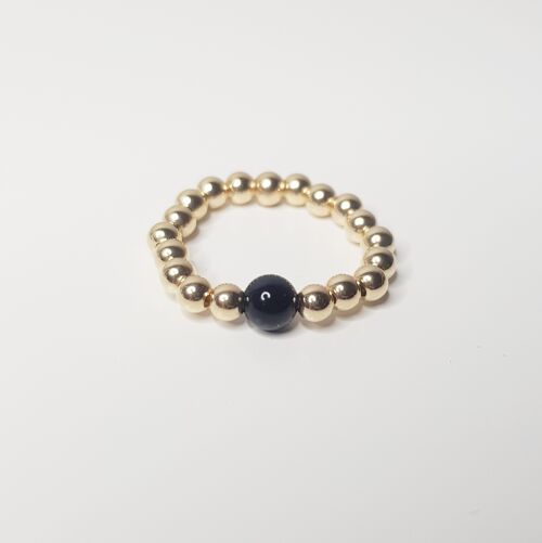 Onyx Ring - Gold Filled