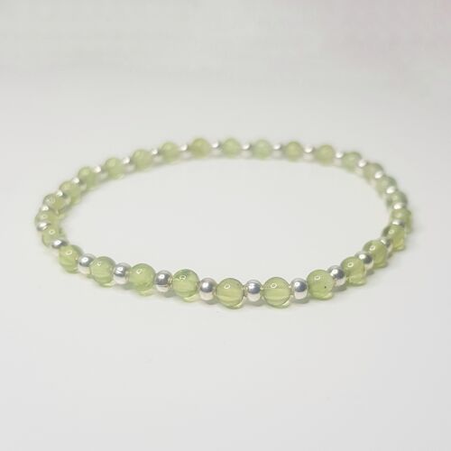 Peridot Dainty Bracelet - Sterling Silver