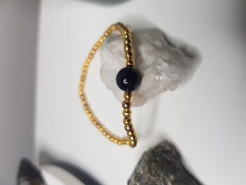 Bracelet Délicat Simple Onyx - Gold Filled 2