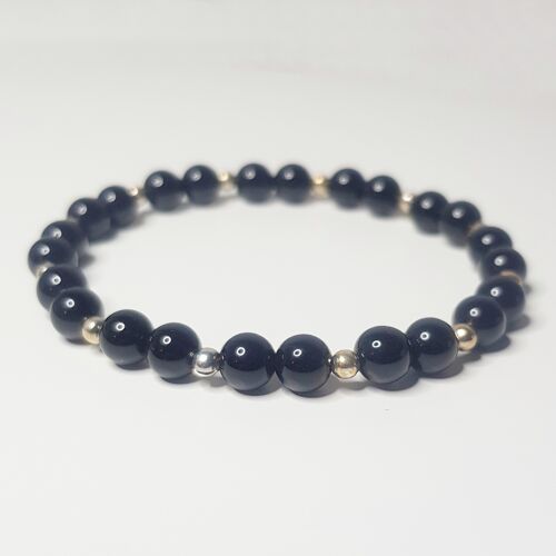 Onyx Full Bracelet - Sterling Silver