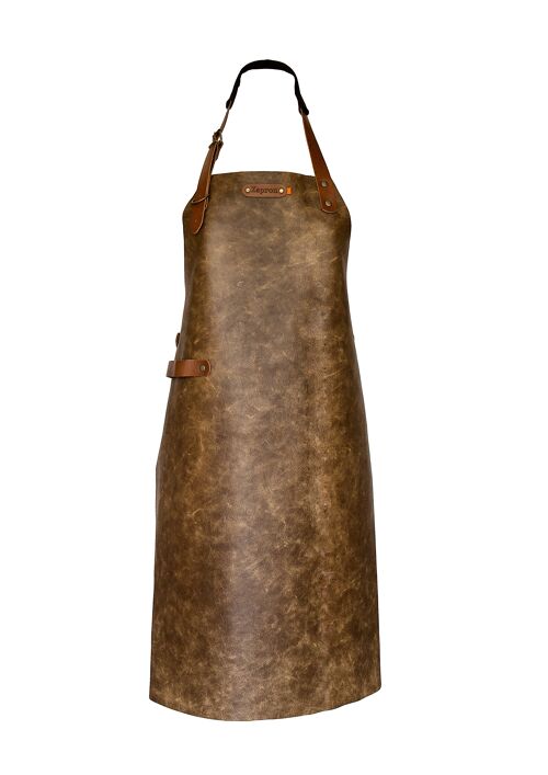 Xapron leather (BBQ) apron Atlanta (M, Camel)