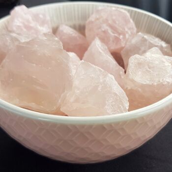Cristal brut non poli de quartz rose 2