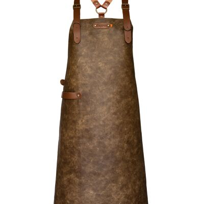 Tablier en cuir Xapron (BBQ) bandoulière Atlanta (M, Camel)