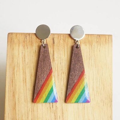 Simple Fashion Holiday Party Geometric Women Wooden Earrings