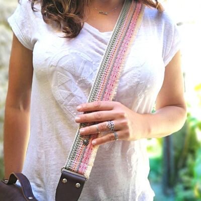 Buy wholesale Guitar strap purse with sequin details. Handbag strap, crossbody  strap, shoulder strap for handbag, crossbody tote. Purse NOT included