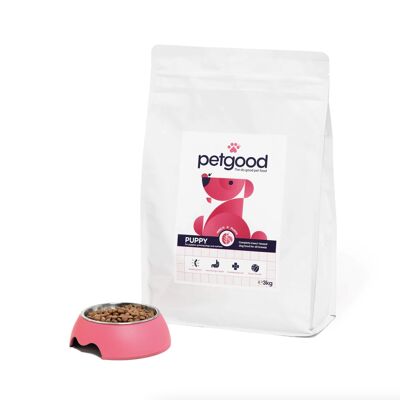 petgood complete insect-based dog food for puppies, growing dogs and nursing dogs