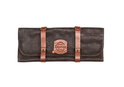 Knife roll bag Utah Choco - 5 pockets