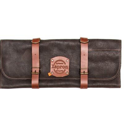 Knife roll bag Utah Choco - 5 pockets