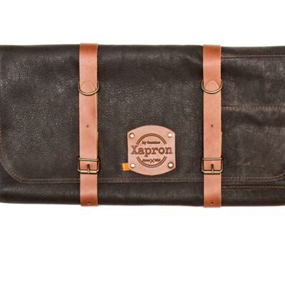 Knife roll bag Utah Choco - 10 pockets