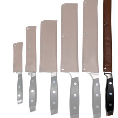 Protector de cuchillo de cuero Buffalo Cognac - 32 cm