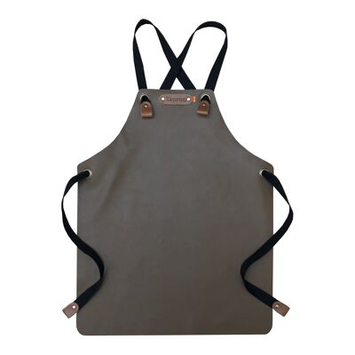 Xapron leather (BBQ) apron Kansas (Kids, Brown)