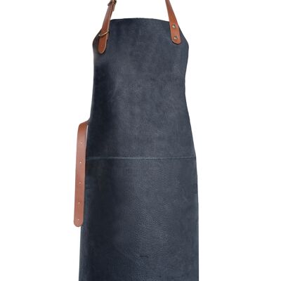 Xapron leather (BBQ) apron Tennessee (L, Black)