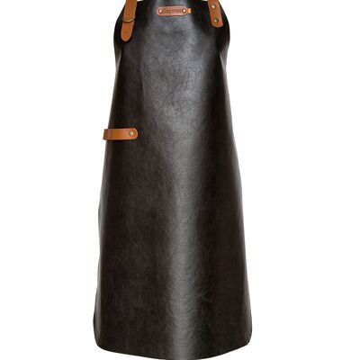 Xapron leather (BBQ) apron New York (XL, Black)