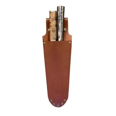 Knifeholder 2 knives - Buffalo Cognac