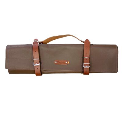 Knife roll bag Kansas Rust - 9 pockets