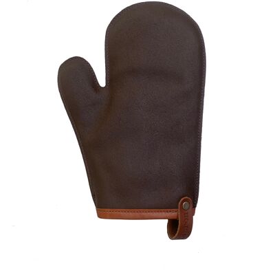 Xapron leather (BBQ) oven glove Kansas - color Brown