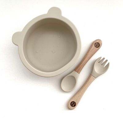 Sand 'CUB' Silicone Dinnertime set