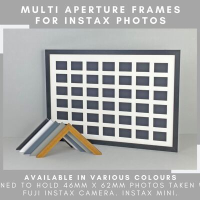 Instax Mini Multi Aperture Wooden Photo Frame.(33)