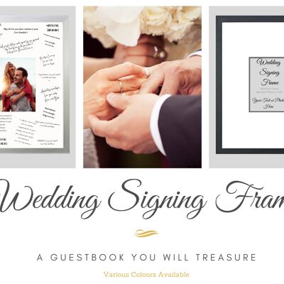 Wedding Signing Frames. The Perfect Wedding Guestbook.