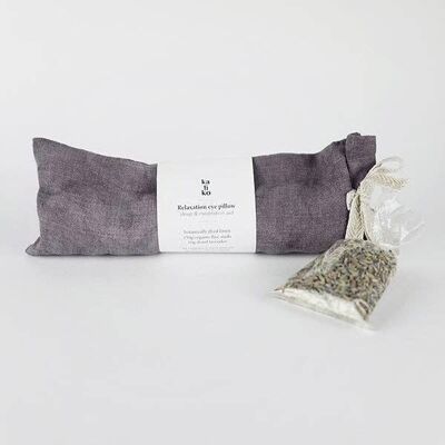 Almohada relajante para ojos con lavanda y semillas de lino