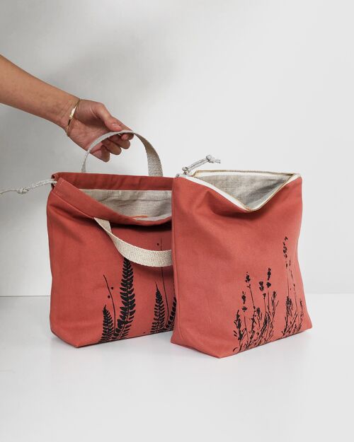 Red Maple Project Bag-Drawstring
