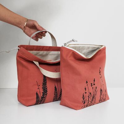 Red Maple Project Bag drawstring