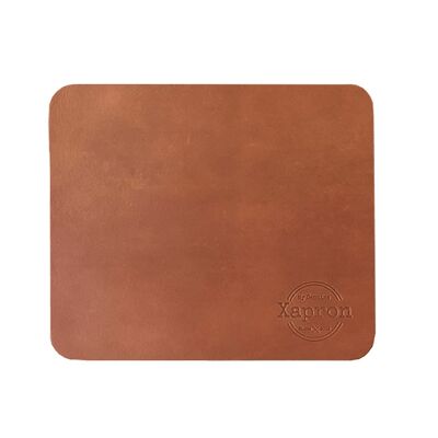 Tapis de souris en cuir Xapron - couleur Cognac